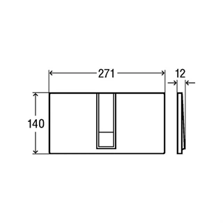 Viega WC Nyomólap Visign for Style 14 nemes matt VG-654719