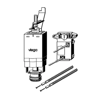 Viega Lefolyószelep-készlet (öblítőszelep + átalakítókészlet) VG-611231