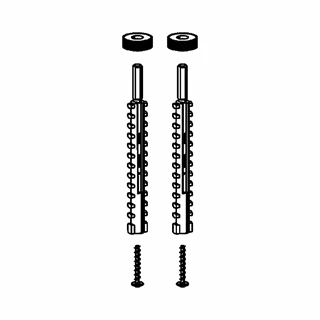 Viega WC tartály menetes szár vakolat alatti (2H, 2L, 2C, 2S) tartályhoz (csavarkészlet), 110 mm, 2 db VG-605575