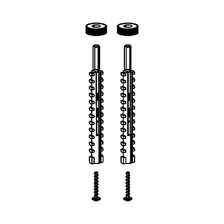 Viega WC tartály menetes szár vakolat alatti (2H, 2L, 2C, 2S) tartályhoz (csavarkészlet), 110 mm, 2 db VG-605575