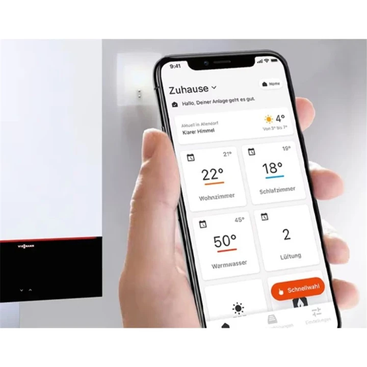 Viessmann Vitodens 100-W S1 3,2-25 kW-os kondenzációs kombi gázkazán B1KG Z030388