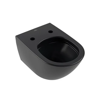 Villeroy and Boch Antao gyűrű nélküli mélyöblítésű wc 37x56cm Pure Black CeramicPlus 4674T0R7 Villeroy and Boch Antao gyűrű nélküli mélyöblítésű wc 37x56cm Pure Black CeramicPlus 4674T0R7