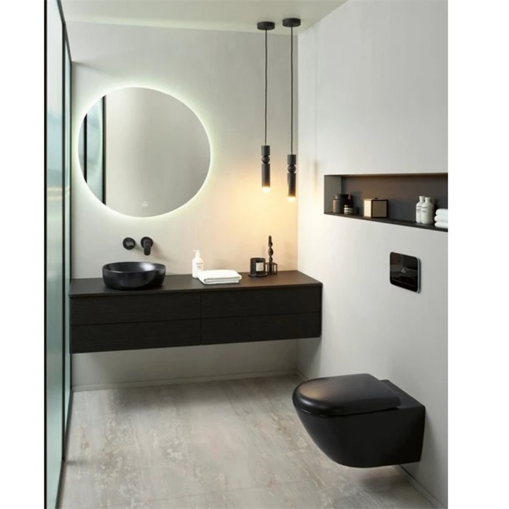 Villeroy and Boch Antao gyűrű nélküli mélyöblítésű wc 37x56cm Pure Black CeramicPlus 4674T0R7 Villeroy and Boch Antao gyűrű nélküli mélyöblítésű wc 37x56cm Pure Black CeramicPlus 4674T0R7