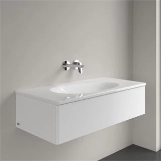 Villeroy and Boch Antao beépíthető mosdó csaplyukfurat nélkül, túlfolyó nélkül 1000 x 500 mm, Fehér Alpin 4A76A3R1