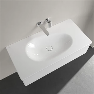 Villeroy and Boch Antao beépíthető mosdó csaplyukfurat nélkül, túlfolyó nélkül 1000 x 500 mm, Fehér Alpin 4A76A3R1