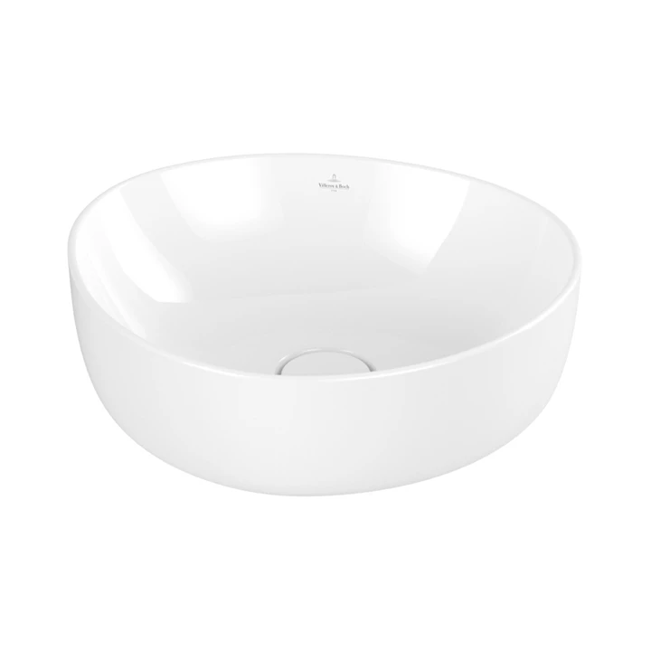 Villeroy and Boch Antao ráültethető mosdó Aszimmetrikus, fali vagy magasított csaptelephez, 400 x 395, Fehér Alpin 4A724 Villeroy and Boch Antao ráültethető mosdó Aszimmetrikus, fali vagy magasított csaptelephez, 400 x 395, Fehér Alpin 4A724