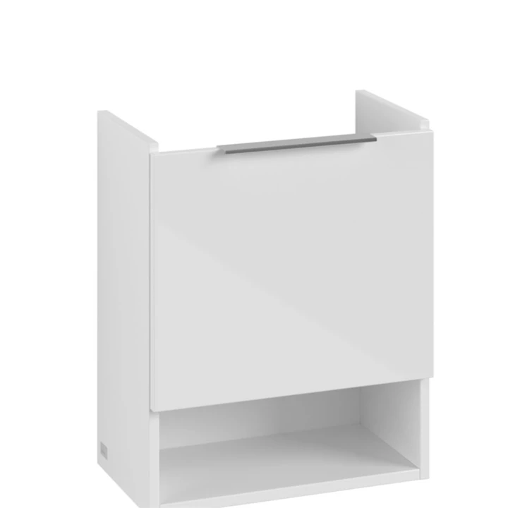 Villeroy and Boch Architectura alsószekrény 1x ajtó, 1x nyitott,  zsanér jobb o., falra szer., 430x520x255 mm, fehér B88