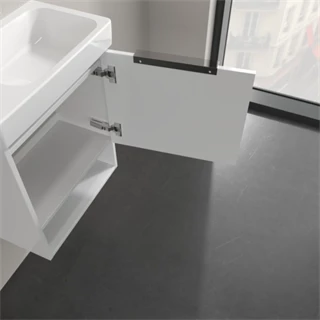 Villeroy and Boch Architectura alsószekrény 1x ajtó, 1x nyitott,  zsanér jobb o., falra szer., 430x520x255 mm, fehér B88
