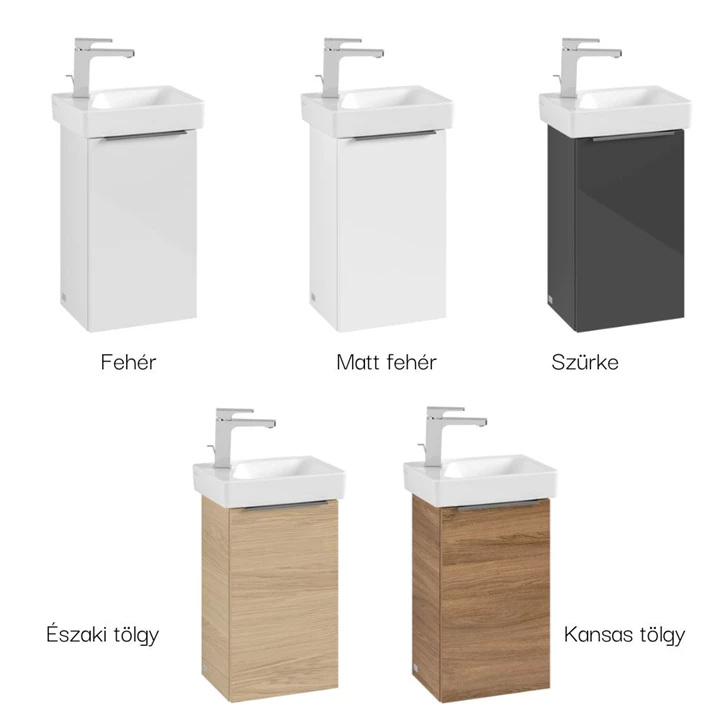 Villeroy and Boch Architectura alsószekrény 1xajtó, zsanér jobb oldal, falra szerelhető, 430x520x255 mm, fehér B88301VS Villeroy and Boch Architectura alsószekrény 1xajtó, zsanér jobb oldal, falra szerelhető, 430x520x255 mm, fehér B88301VS
