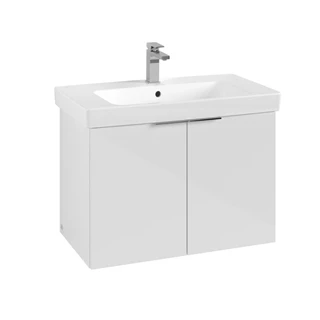 Villeroy and Boch Architectura alsószekrény 2x ajtó, mosdó középen, falra szerelhető, 750x520x420 mm, fehér B89300VS