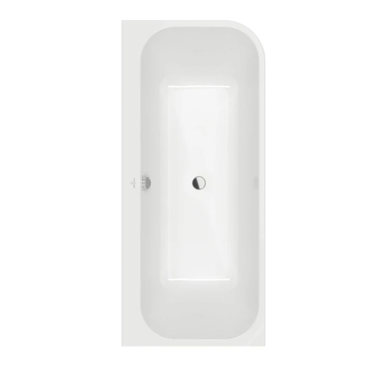 Villeroy and Boch Architectura fal előtt álló fürdőkád, bal sarokba szereléshez, 1700x750 mm, fehér UBA170ARE9CL00V-01 Villeroy and Boch Architectura fal előtt álló fürdőkád, bal sarokba szereléshez, 1700x750 mm, fehér UBA170ARE9CL00V-01