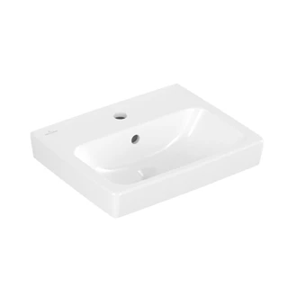 Villeroy and Boch Architectura kézmosó mosdó középen, 1 furattal, túlfolyóval 450x365 mm, fehér, CeramicPlus 438745R1