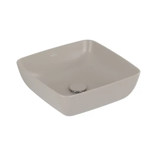 Villeroy and Boch Artis mosdótál, 41x41 cm, csaplyuk és túlfolyó nélkül, pultra ültethető, szögletes, mandula 417841AM Villeroy and Boch Artis mosdótál, 41x41 cm, csaplyuk és túlfolyó nélkül, pultra ültethető, szögletes, mandula 417841AM