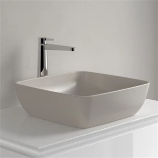 Villeroy and Boch Artis mosdótál, 41x41 cm, csaplyuk és túlfolyó nélkül, pultra ültethető, szögletes, mandula 417841AM Villeroy and Boch Artis mosdótál, 41x41 cm, csaplyuk és túlfolyó nélkül, pultra ültethető, szögletes, mandula 417841AM