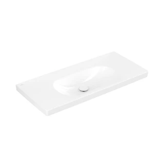 Villeroy and Boch Skyla beépíthető mosdó túlfolyó nélkül, 1000 x 460 mm, Fehér Alpin CeramicPlus 5A51A3R1