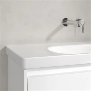 Villeroy and Boch Skyla beépíthető mosdó túlfolyó nélkül, 1000 x 460 mm, Fehér Alpin CeramicPlus 5A51A3R1