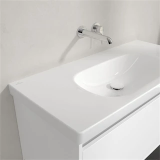 Villeroy and Boch Skyla beépíthető mosdó túlfolyó nélkül, 1000 x 460 mm, Fehér Alpin CeramicPlus 5A51A3R1