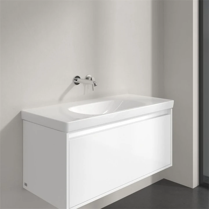 Villeroy and Boch Skyla beépíthető mosdó túlfolyó nélkül, 1000 x 460 mm, Fehér Alpin CeramicPlus 5A51A3R1