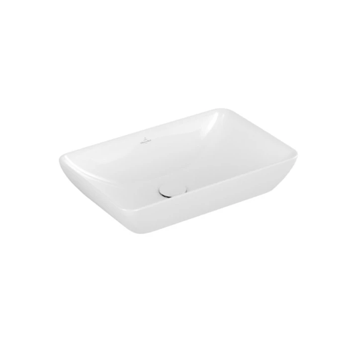 Villeroy and Boch Venticello 55 x 36 cm-es ráültethető mosdó csaplyuk nélkül CeramicPlus felülettel 411355R1 Villeroy and Boch Venticello 55 x 36 cm-es ráültethető mosdó csaplyuk nélkül CeramicPlus felülettel 411355R1
