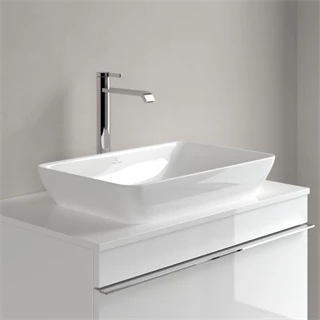 Villeroy and Boch Venticello 55 x 36 cm-es ráültethető mosdó csaplyuk nélkül CeramicPlus felülettel 411355R1 Villeroy and Boch Venticello 55 x 36 cm-es ráültethető mosdó csaplyuk nélkül CeramicPlus felülettel 411355R1