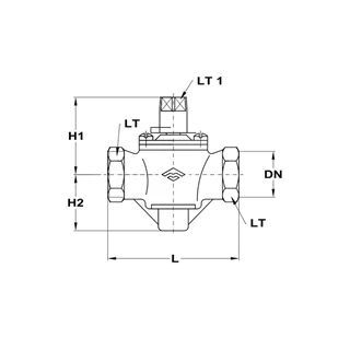 Mofém AHA vízfőcsap, 3/4” 113-0019-00