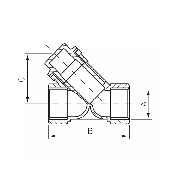 Ferro szennyszűrő (Y-szűrő) - 3" F09 Ferro szennyszűrő (Y-szűrő) - 3" F09