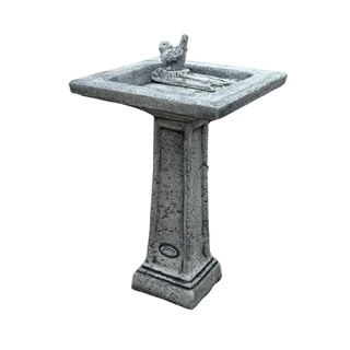 Jován Velence madárfürdető magas, antracit (fatörzs+madár) JMA0160101 Jován Velence madárfürdető magas, antracit (fatörzs+madár) JMA0160101