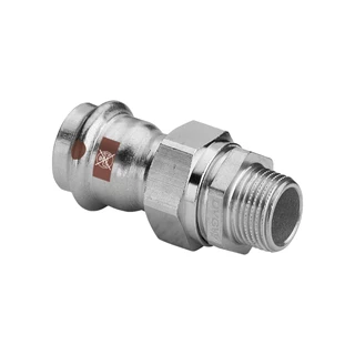 VIEGA Temponox préselhető, rozsdamentes acél hollandis külső menetes csatlakozó csavarzat, 42 - 6/4" KM VG-812126