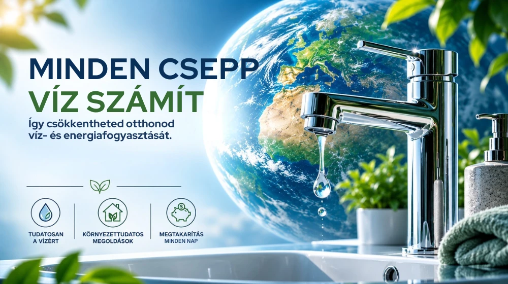 Minden csepp víz számít. Így csökkentheted otthonod víz- és energiafogyasztását (blog)