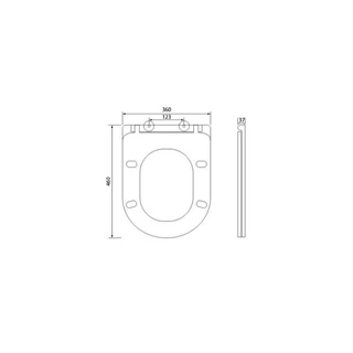 Wellis Clement Slim Soft Close WC ülőke WF00020 Wellis Clement Slim Soft Close WC ülőke WF00020