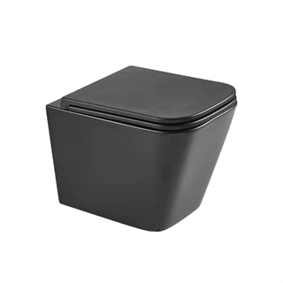 Wellis Aurora Black tornado ultracsendes fali rimless WC matt fekete WF00185