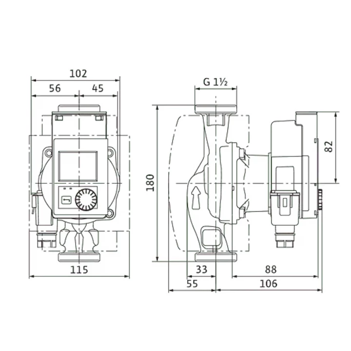 Wilo Stratos PICO 25/0,5-6 (ROW) prémium kisszivattyú, fokozatmentesen állítható, színes kij. 4244395 Wilo Stratos PICO 25/0,5-6 (ROW) prémium kisszivattyú, fokozatmentesen állítható, színes kij. 4244395