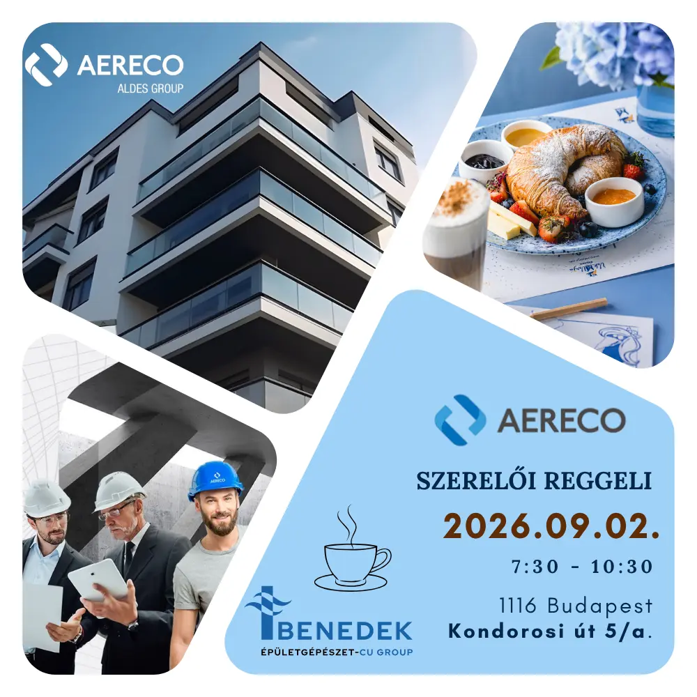 Aereco szakmai reggeli a Kondorosi úton
