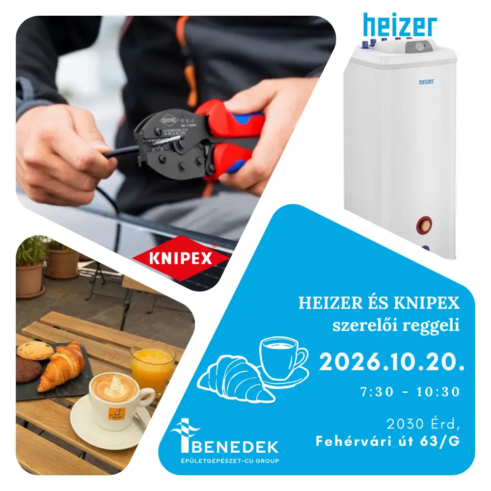 KNIPEX és Heizer szakmai reggeli Érden
