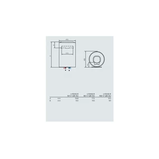 Ariston LYDOS R 80 V 1,8K EU elektromos forróvíztároló 1,8 kW, 80 liter 3201911 Ariston LYDOS R 80 V 1,8K EU elektromos forróvíztároló 1,8 kW, 80 liter 3201911