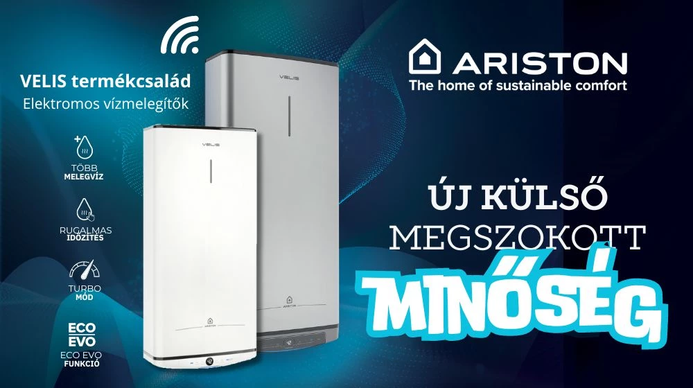 Ariston Velis termékcsalád - régi kedvenc új köntösben