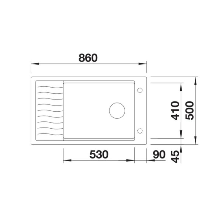 Blanco ELON XL 8 S SILGRANIT mosogatótálca, törtfehér, excenter nélkül 527072 Blanco ELON XL 8 S SILGRANIT mosogatótálca, törtfehér, excenter nélkül 527072