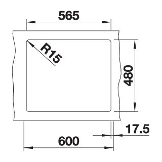 Blanco LEGRA 6 SILGRANIT mosogatótálca, fekete, excenter nélkül, tartozékok nélkül 526084