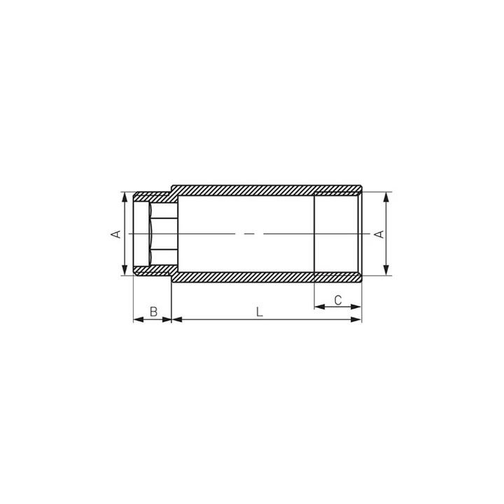 Ferro sárgaréz csaphosszabbító 1/2" 30mm P30Z Ferro sárgaréz csaphosszabbító 1/2" 30mm P30Z