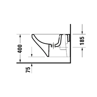 Duravit Durastyle fali bidé 540mm 2287150000 Duravit Durastyle fali bidé 540mm 2287150000