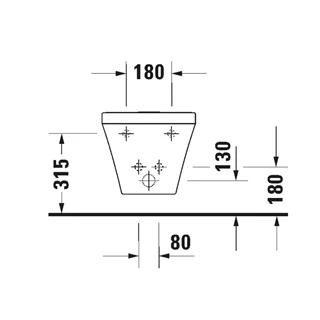 Duravit Durastyle fali bidé 540mm 2287150000 Duravit Durastyle fali bidé 540mm 2287150000