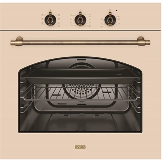 Evido RUSTIC-O 60C légkeveréses sütő, grill ,analóg,bézs/bronz BOR63C.2