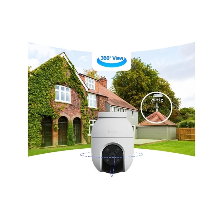 Ezviz HB8 kültéri akkumulátoros kamera + szolár panel szett, 2K+ felbontás, 360°, színes éjszakai kép, H256 HB8/SP + SOL Ezviz HB8 kültéri akkumulátoros kamera + szolár panel szett, 2K+ felbontás, 360°, színes éjszakai kép, H256 HB8/SP + SOL