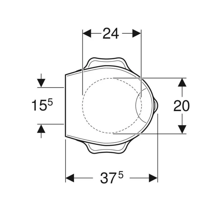 Geberit Bambini gyermek WC-ülőke támaszkodóval, teknősbéka design, lecsapódásgátlós, sárga 573367000