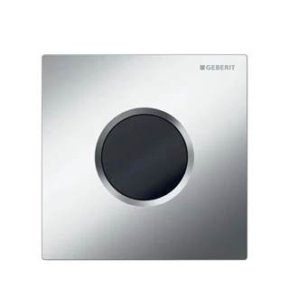 Geberit vizeldevezérlés elektronikus működtetéssel, hálózati üzem, 01 típusú takarólap, matt króm 116.021.46.5