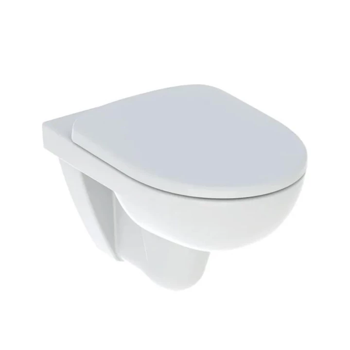 Geberit Selnova mélyöblítésű fali WC készlet 53 cm, Rimfree, lecsapódásgátlós, gyorskioldós WC-ülőkével, felső rögzítésű Geberit Selnova mélyöblítésű fali WC készlet 53 cm, Rimfree, lecsapódásgátlós, gyorskioldós WC-ülőkével, felső rögzítésű