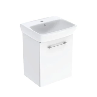 Geberit Selnova Square kézmosó készlet alsó szekrénnyel, egy ajtós, 50x44 cm 502.750.00.1 Geberit Selnova Square kézmosó készlet alsó szekrénnyel, egy ajtós, 50x44 cm 502.750.00.1