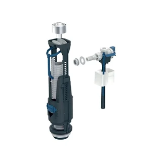Geberit 240-333 típusú öblítő és töltőszelep, 2 mennyiséges, oldalsó vízcsatlakozás, 3/8", fényes króm 136.934.21.3 Geberit 240-333 típusú öblítő és töltőszelep, 2 mennyiséges, oldalsó vízcsatlakozás, 3/8", fényes króm 136.934.21.3