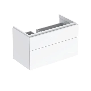 Geberit Xeno2 alsó szekrény mosdóhoz, 88x53x46,2cm, szifonkivágással, fehér/magasfényű lakkozott felület 500.515.01.1 Geberit Xeno2 alsó szekrény mosdóhoz, 88x53x46,2cm, szifonkivágással, fehér/magasfényű lakkozott felület 500.515.01.1