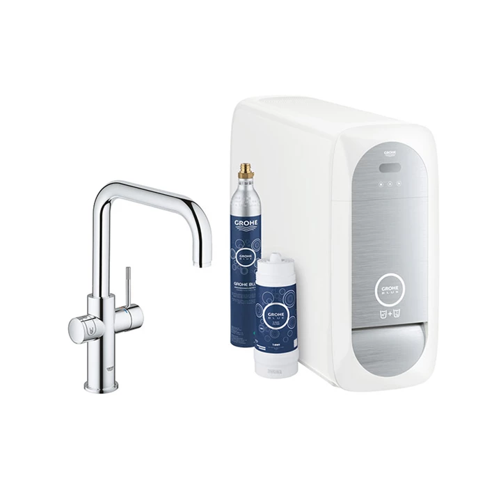 Grohe Blue Home- vízszűrős konyhai csaptelep szett- U kifolyószár 31456001 Grohe Blue Home- vízszűrős konyhai csaptelep szett- U kifolyószár 31456001